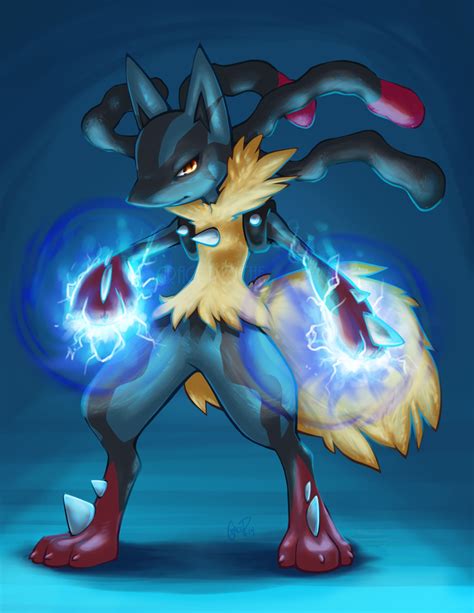 cool mega lucario|mega lucario fanart.